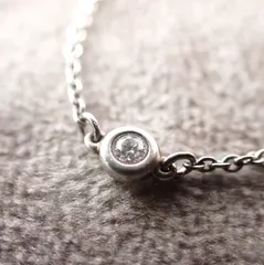 美品 ティファニー バイザヤード ダイヤ 約0.05ct ブレスレット シルバー TIFFANY ティファニー ペレッティ バイザヤード 925 シルバー
