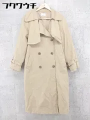 ◇ ◎ EGOIST エゴイスト ウエストベルト付き 長袖 トレンチ コート ベージュ レディース 【中古】 【1002802463402】のサムネイル