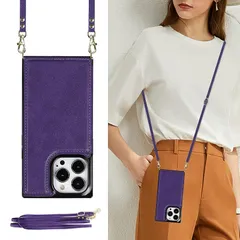 iPhone13 Pro Max 6.7（2021）対応 iPhone13 Pro Max スマホ ケース 肩掛け 首かけ 斜めがけ ショルダー ケース 縄掛け iphone13promaxケース手帳型 iphone13プロマックスケース 手帳型 iPho 0