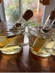 茶こし ティーストレーナー ティーインフューザー ガラス製 耐熱ガラス 茶葉フィルター 再利用可能 安全 強力浸透 安全健康　リアリーヘルシー