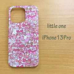 【リバティ生地】ジェニーズ・リボンズピンク iPhone 13 Pro