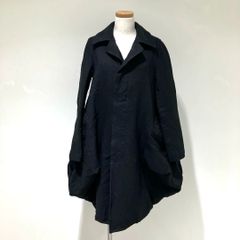 RL-C008 コムデギャルソン コムデギャルソン COMME des GARCONS COMME des GARCONS エステル縮絨 中綿キルティング 変形コート 黒 XSサイズ 2023年A/W