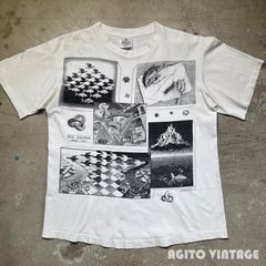 Hanes】90s M.C.ESCHER 空と水 アートプリントTシャツ XL - メルカリ