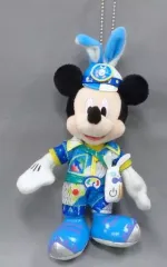 【中古】ぬいぐるみ ミッキーマウス(うさたま大脱走!) ぬいぐるみバッジ 「ディズニー・イースター2017」 東京ディズニーランド限定