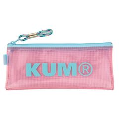 【1個】【数量限定特価】数量限定特価 レイメイ藤井 KUM クム クリアペンポーチ ペンケース 筆箱 KM178PQ/ライトピンク 透明 ロゴ ポーチ 小物入れ