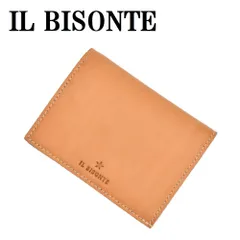 イルビゾンテ IL BISONTE SSW014 NA113 二つ折り 財布 カードケース コインケース 小銭入れ 定期入れ レザー メンズ レディース ナチュラル