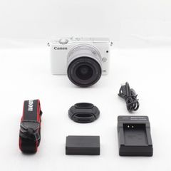 ■良品■ CANON キャノン EOS M10 レンズキット(ホワイト) EF-M15-45mm