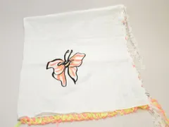 ツモリチサト TSUMORI CHISATO ストール フリル 蝶々 刺繍 ホワイト レディース j_p F-MR1130のサムネイル