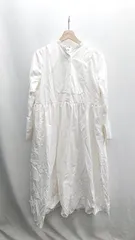 ◇ ⊇ romile バンドカラー 長袖 ロング ワンピース サイズF オフホワイト レディース E  【1410100017867】