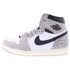 NIKE (ナイキ) AIR JORDAN 1 RETRO HIGH OG WHITE CEMENT エアジョーダン 1 レトロ ハイ スニーカー ホワイトセメント ホワイト/グレー US9.5/27.5cm DZ5485-052