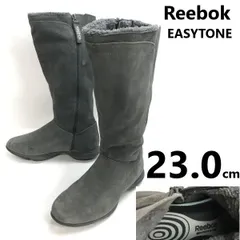 Reebok/リーボック★EASYTONE/極暖/内側ボア/ロングブーツ【size:6/23.0/グレー/gray】Leather/Boots/shoes◆sWB118-7<sale>