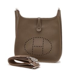 エルメス エブリン 3 PM トリヨン エトゥープ シルバー金具 K刻印