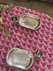 テーブルクロス アフリカンプリント マルチクロス インド綿 100x100cm 細かい 幾何学模様 総柄