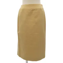 ロエベ LOEWE タイトスカート ミモレ丈 シルク スペイン製 38 M 黒