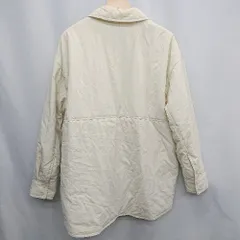 ◇ Θ ZARA ザラ ナイロン 長袖 ダウン サイズL アイボリー系 レディース E  【1504210010075】