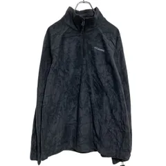Columbia ハーフジップ フリースジャケット XL ブラック コロンビア アウトドア ビッグサイズ 古着卸 アメリカ仕入 a702-5302