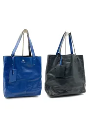 美品✨バーバリーブルーレーベル　キャンパス　レザー　トートバッグ　A4収納可能 美品✨バーバリーブルーレーベル キャンパス レザー トート