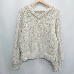 ■ kastane 長袖 ニット サイズF アイボリー レディース E  【1407020018111】