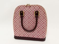 LOUIS VUITTON ルイヴィトン モノグラム・ミニ アルマ・オ トートバッグ チェリー ピンク M92204 美品