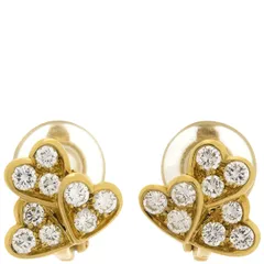 ヴァンクリーフアーペル Van Cleef & Arpels イヤリング ハート ダイヤモンド K18YG ダイヤモンド イエローゴールド 18K 18金 750YG 【中古】のサムネイル