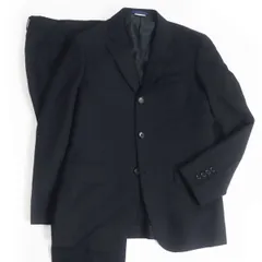 極美品□COMME des GARCONS HOMME DEUX コムデギャルソン 織柄 ウール100％ シングルスーツ 上下セットアップ ダークネイビー系 S 正規品のサムネイル