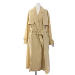 レイビームス Ray Beams 23SS サイドスリットラップコート ロング ウエストベルト ナイロン 0 S ベージュ 61-19-0086-462 /DK ■PN