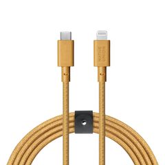 【特価商品】Belt Cable USB-C to [ネイティブユニオン] ライトニング データ同期 UNION 急速充電ケーブル [MFi認証] iPhone/iPad対応 NATIVE (3メートル) (Kraft)