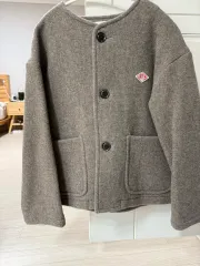Danton(ダントン) 2021FW 泣けない ノーカラー ジャケット ベージュ ウーマンズ 36