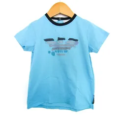 エンポリオアルマーニ 半袖Ｔシャツ ロゴ トップス キッズ 男の子用 36Mサイズ ブルー Emporio Armani 【中古】