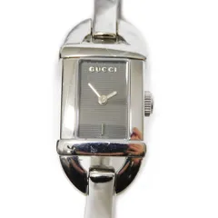 グッチ バングルウォッチ 腕時計 ブラック文字盤 クォーツ SS 6800L