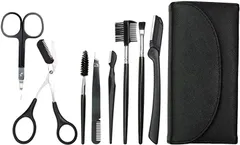 fineon 美容のプロが共同開発眉毛セット はさみ カット 毛抜き レディース メンズ 男女兼用(黒)