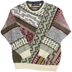 MADE IN ITALY製 Francesco Morri 3Dニットセーター マルチカラー