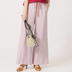 IENA LA BOUCLE (イエナラブークル)  22030914119020 リネンウェザーイージーパンツ レディース ピンク 38のサムネイル
