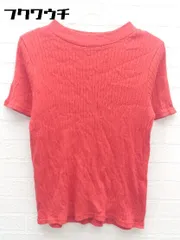 ◇ SENSE OF PLACE by URBAN RESEARCH リブ 半袖 カットソー サイズFREE レッド レディース 【中古】 【1002800718450】