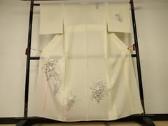 silver cat✾m1736＊新品 正絹夏着物 絽 仕付糸付 訪問着 洗える着物通販店 枠(waku)は、ミセス向きの単衣や夏着物をお安くお