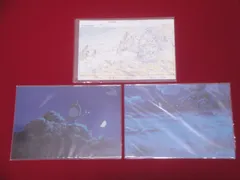 ハウルの動く城 となりのトトロ ジブリ ポストカード 3点セット スタジオジブリ・レイアウト展 三鷹の森ジブリ美術館 314