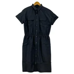 UNTITLED  アンタイトル   半袖 シャツワンピース size3/ネイビー
