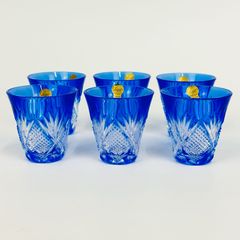 切子グラス　ガラスカップ　6個入
