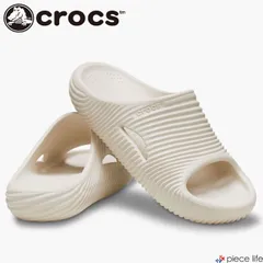 正規取扱店 クロックス Crocs サンダル クロッグ スリッパ メロウ タイド リカバリー スライド メンズ レディース 23 24 25 26 27 28 29cm 210333 ホワイト 160 Stucco