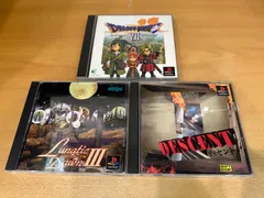 プレイステーションソフト３本セット(ドラゴンクエスト7、ルナティックドーン3、ディセント）)