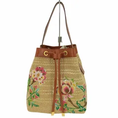 エポカ Epoca 花刺繍麦わら巾着バッグ レディース  表記無のサムネイル