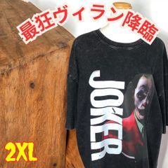 【最狂ヴィラン】JOKER フェードTシャツ 2XLブラック系 アメコミ