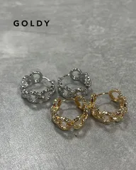 【SALE】GOLDY/ゴールディ/チェーンフープワンタッチピアス/アクセサリー/1230708のサムネイル