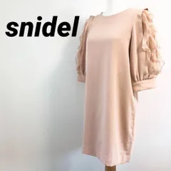 snidel スナイデル　長袖ワンピース　チュニック　ドレス　ピンクベージュ　S