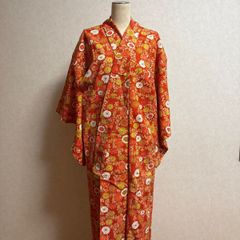 大衆演劇 着物 振袖 赤 花柄 七五三 - メルカリ