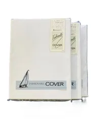 26.日本製 敷ふとんカバー シングル ワンタッチシーツ シミあり 110ｘ202 白 3枚セット