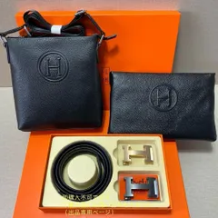 セール中 エルメス Herms メンズ ベルト＆バッグ ショルダーバッグ 3点セット