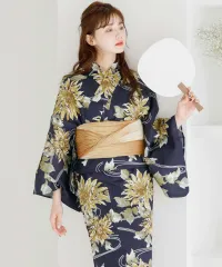 Dita 浴衣・帯3点セット 向日葵 2025 浴衣5点セット(ゆかた・帯・下駄・着付けマニュアル