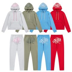 Syna World tracksuit セットアップ ブラック＆レッド スウェットパンツ パーカー スウェット セットアップ