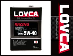 送料無料★LOVCA RACING 5W-40/4L★日本製 100%化学合成